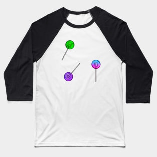 Earth Signs Zodiac Lollipop Set Baseball T-Shirt